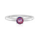 Anillo en plata con Topacio místico púrpura