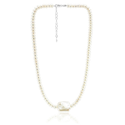 Collar en plata con Perla Keshi (TPC)