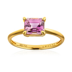 Anillo en oro con Diáspora rosa (AMAYANI)