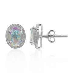 Pendientes en plata con Topacio Rayo de Luna