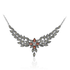 Collar en plata con Granate de Mozambique
