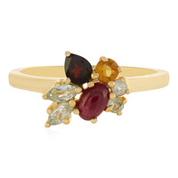 Anillo en plata con Rubí