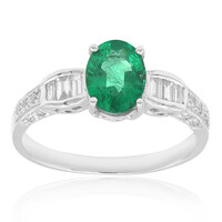 Anillo en oro con Esmeralda de Zambia AAA (CIRARI)