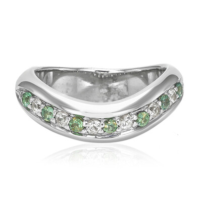 Anillo en plata con Alejandrita de Brasil