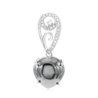 Colgante en plata con Hematita negra