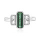 Anillo en plata con Turmalina verde Benedito
