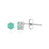 Pendientes en plata con Esmeralda de Colombia