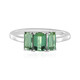 Anillo en plata con Turmalina verde Benedito(Adela Silber)