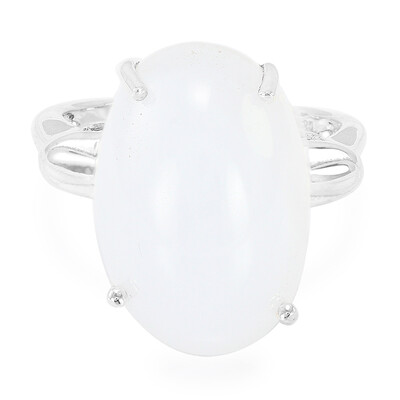 Anillo en plata con Calcedonia de Turquía