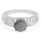 Anillo en plata con Espectrolita