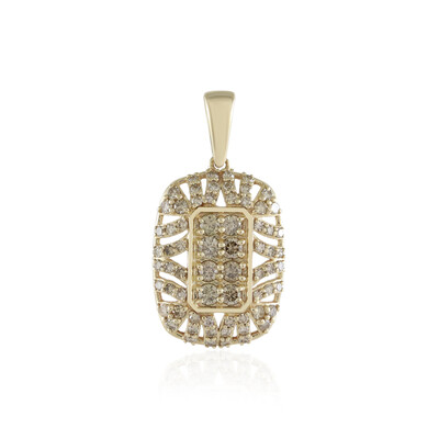 Colgante en oro con Diamante champán SI2