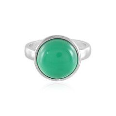 Anillo en plata con Ónix verde