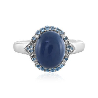 Anillo en plata con Ópalo azul