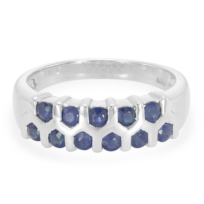 Anillo en plata con Zafiro de Laos