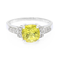 Anillo en plata con Apatita amarilla