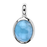 Colgante en plata con Larimar