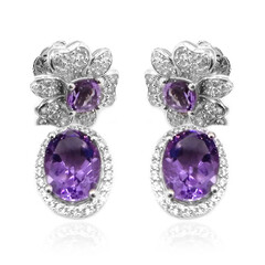 Pendientes en plata con Amatista (Dallas Prince Designs)