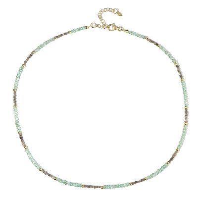 Collar en plata con Diamante champán (Riya)