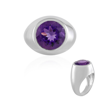 Anillo en plata con Amatista de Siberia