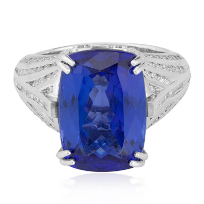 Anillo en oro con Tanzanita AAA (de Melo)