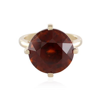 Anillo en oro con Granate Hesonita