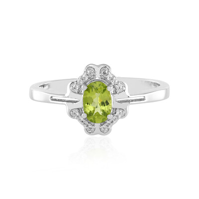 Anillo en plata con Peridoto