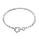 Brazalete en plata con Zircón (Adela Silber)