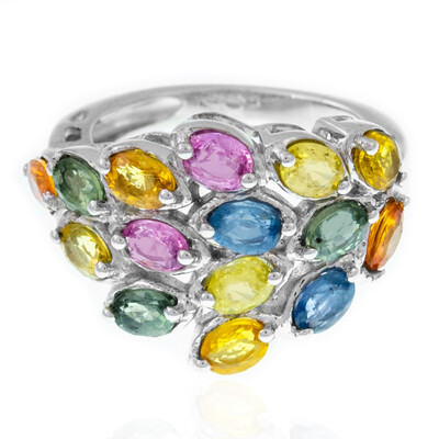 Anillo en plata con Zafiro