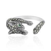 Anillo en plata con Esmeralda