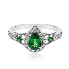 Anillo en oro con Granate tsavorita AAA (CIRARI)