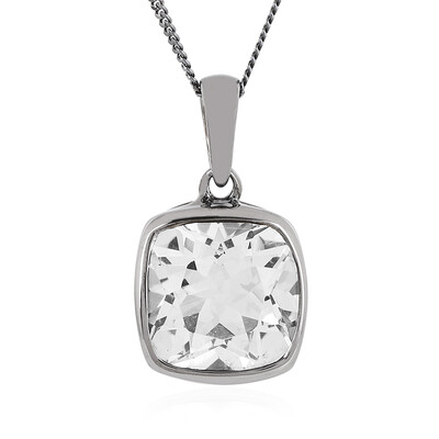 Collar en plata con Topacio blanco
