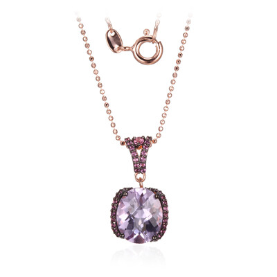 Collar en plata con Amatista Rosa de Francia