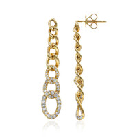 Pendientes en oro con Diamante I1 (H)  (CIRARI)