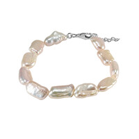 Brazalete en plata con Perla Freshwater (TPC)