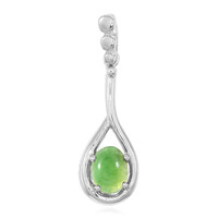 Colgante en plata con Crisoprasa imperial