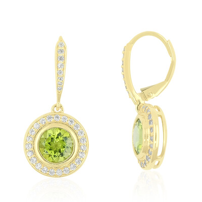 Pendientes en oro con Peridoto (de Melo)