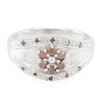 Anillo en plata con Diamante fantasía