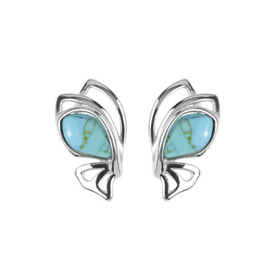 Pendientes en plata con Turquesa (dagen)
