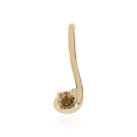 Colgante en oro con Diamante chocolate I2