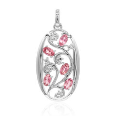 Colgante en plata con Turmalina rosa (VIENNA 1903)
