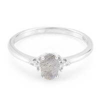Anillo en plata con Labradorita