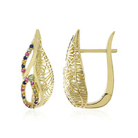 Pendientes en oro con Zafiro verde (Ornaments by de Melo)