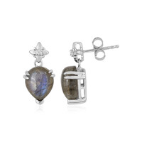 Pendientes en plata con Labradorita