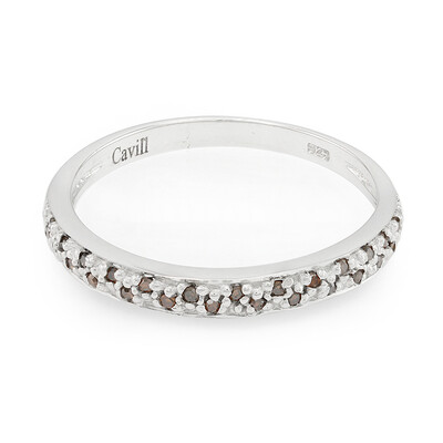 Anillo en plata con Diamante fantasía