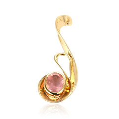 Colgante en plata con Cuarzo rosa