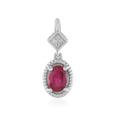 Colgante en plata con Rubí de Bemainty