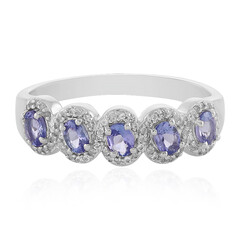 Anillo en plata con Tanzanita