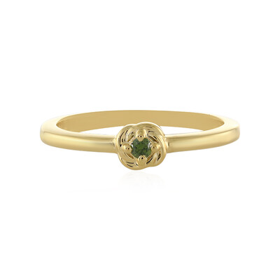 Anillo en plata con Diamante I3 verde
