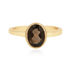 Anillo en plata con Cuarzo ahumado
