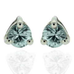 Pendientes en plata con Zircón de Ratanak Kirí